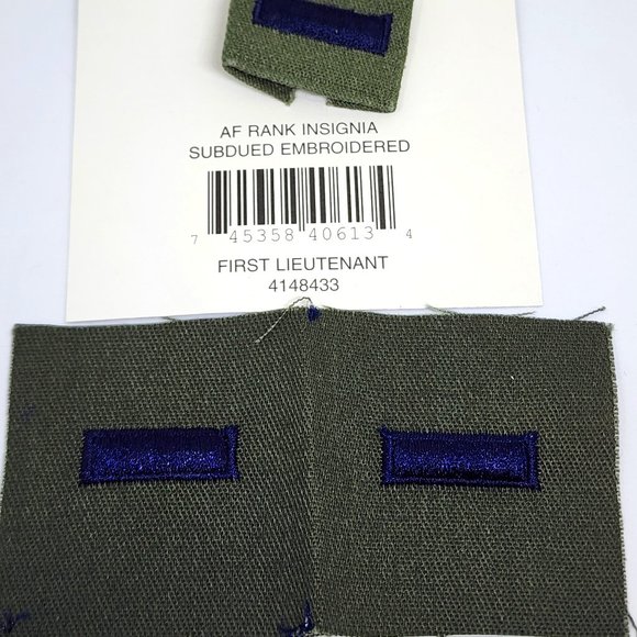 U.S. Air Force Rank Insignia Embroidery First Lieutenant NIP Patches - Picture 7 of 9